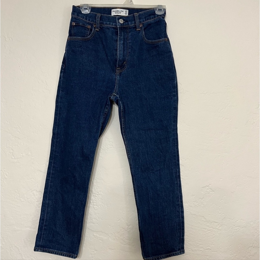 Abercrombie & Fitch Ankle Straight Ultra High Rise Jeans